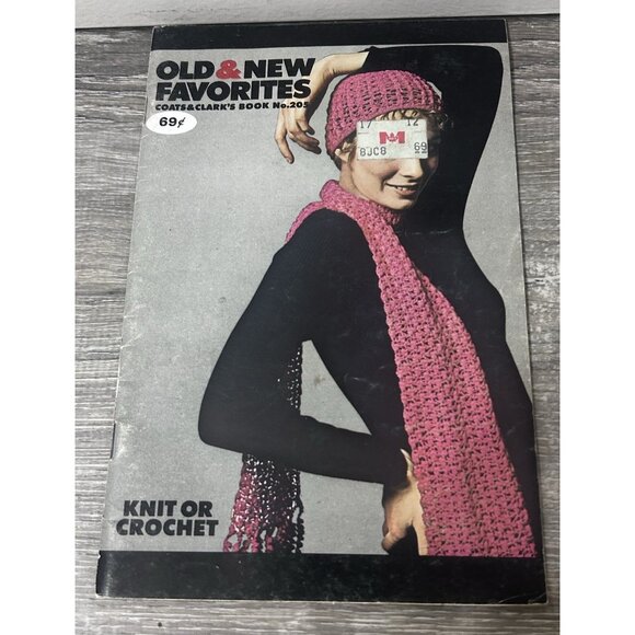 Old & New Favorites Knit & Crochet Pattern Booklet Paperback 1974 - Picture 1 of 4